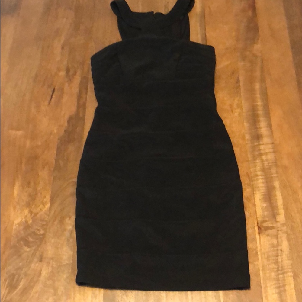 Black mini dress